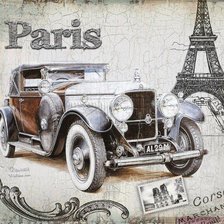 Схема вышивки «Ретро автомобиль»