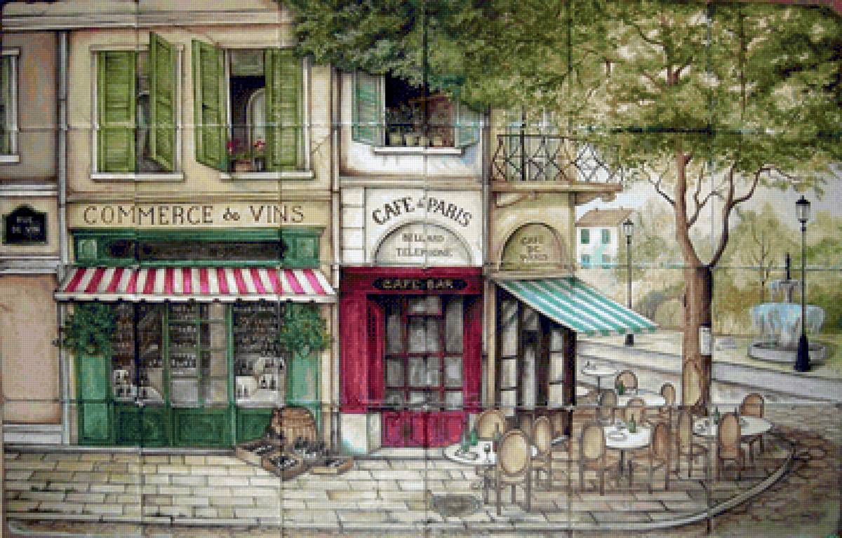 Bares nas calcadas de Paris. - cafe., paris bares - предпросмотр