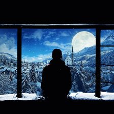 Схема вышивки «Луна»