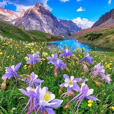 Схема вышивки «Горы»