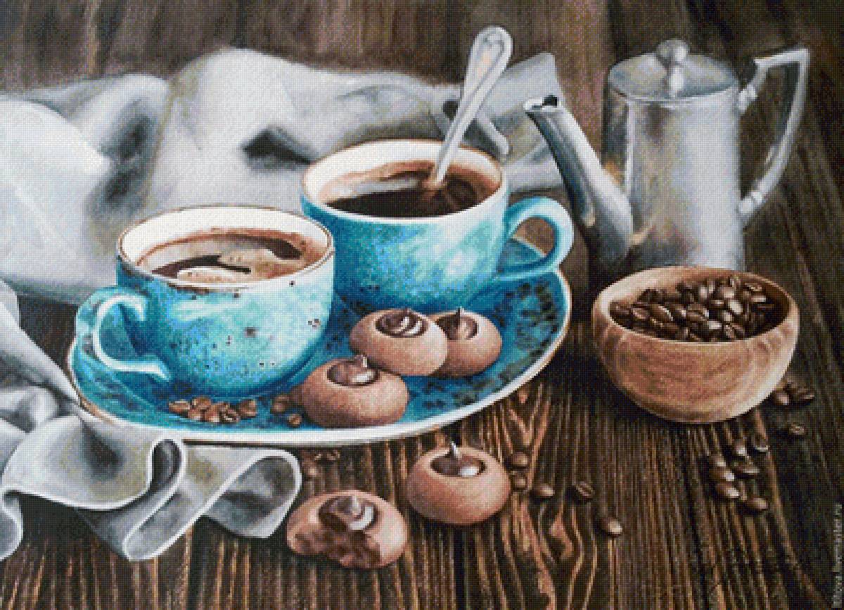 Натюрморт с кофе - художники - предпросмотр