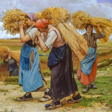 Схема вышивки «The Gleaners.»