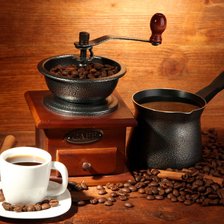 Схема вышивки «Кофе»