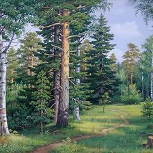 Схема вышивки «пейзаж»