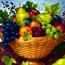 Схема вышивки «Фрукты»