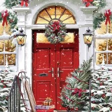 Схема вышивки «Перед рождеством»