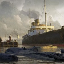 Схема вышивки «Корабль»