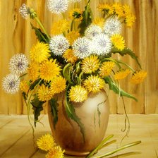 Схема вышивки «Одуванчик»