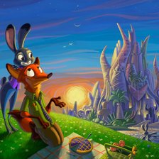 Схема вышивки «Зоотопия»