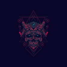 Схема вышивки «Череп»