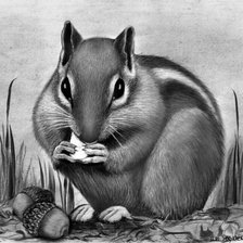 Схема вышивки «Бурундук»