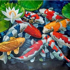 Схема вышивки «koi»