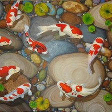 Схема вышивки «koi»