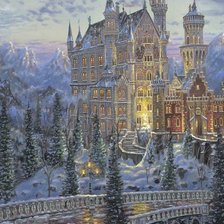 Схема вышивки «Замок»