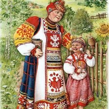 Схема вышивки «У БАБУШКИ»