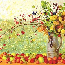 Схема вышивки «осенний натюрморт»