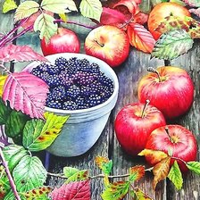 Схема вышивки «осенний натюрморт»