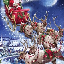 Схема вышивки «санта»