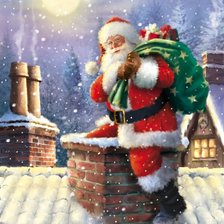 Схема вышивки «санта»