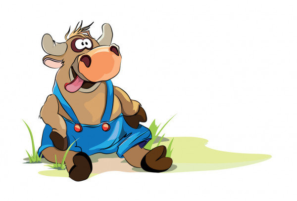 Бычок - животные - оригинал