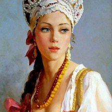 Схема вышивки «Русская красавица»