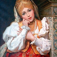 Схема вышивки «Русская красавица»