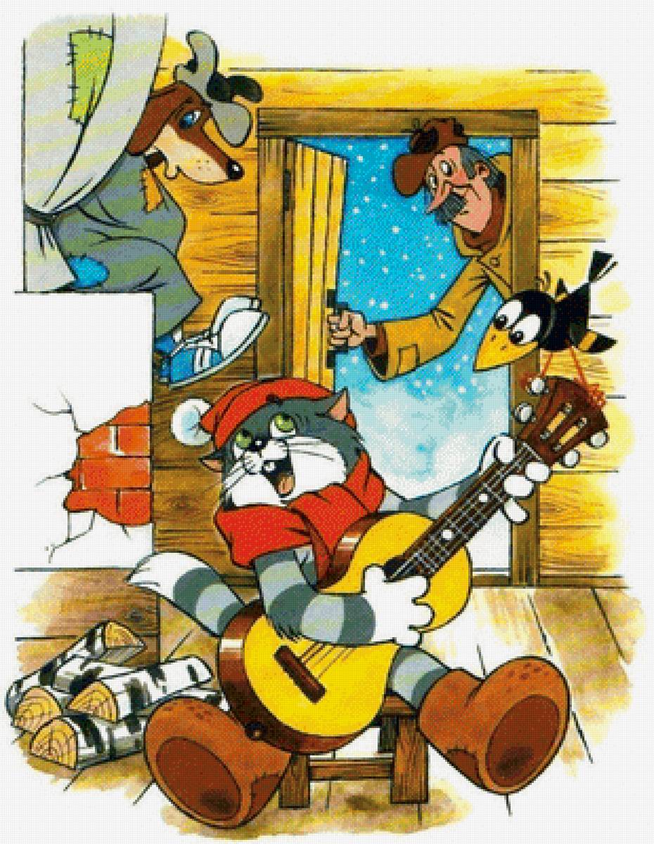 Простоквашино - простоквашино, мультик, кот, детское - предпросмотр