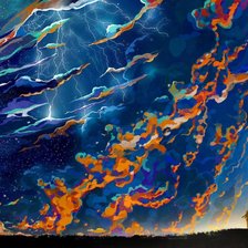 Схема вышивки «Гроза»