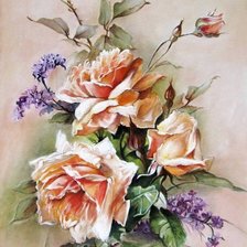 Схема вышивки «цветы»