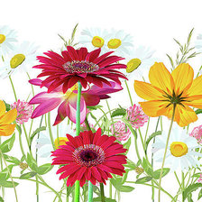 Схема вышивки «Цветы»