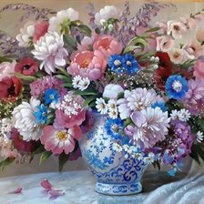 Схема вышивки «Boque de flores.»