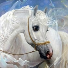 Схема вышивки «Eguá  puro sangue árabe.»