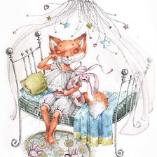 Схема вышивки «Серия лис»