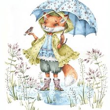 Схема вышивки «Серия лис»