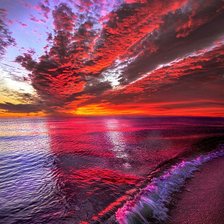 Схема вышивки «Закат»