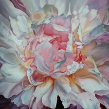 Схема вышивки «Бело-розовый цветок»