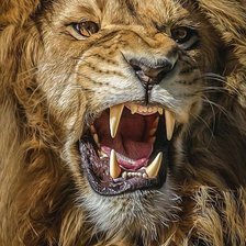 Схема вышивки «Лев»