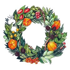 Схема вышивки «венок»