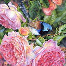 Схема вышивки «Птица5»