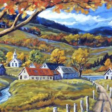 Схема вышивки «Vila.»