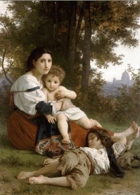 Женщина с детьми 2 - оригинал