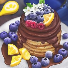 Схема вышивки «оладьи»