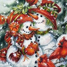 Схема вышивки «новый год»