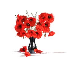 Схема вышивки «Маки»