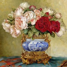 Схема вышивки «Boque de flores.»