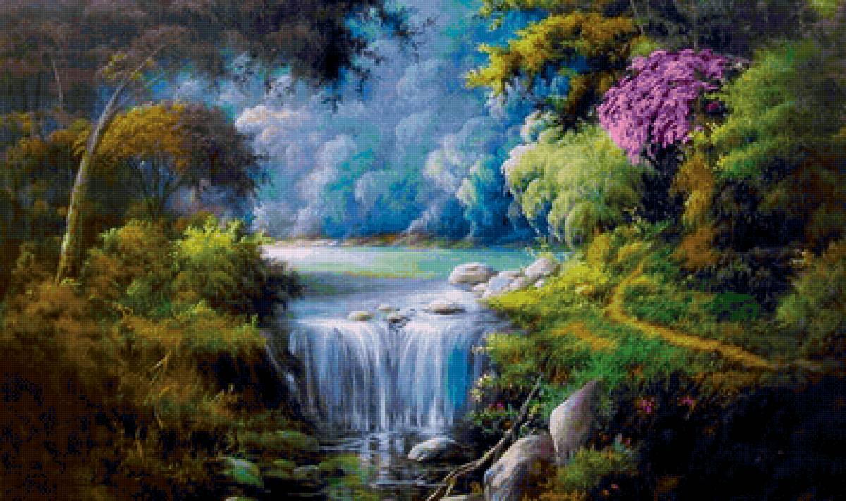 Paisagens de  cachoeira. - cachoeiras., paisagem - предпросмотр