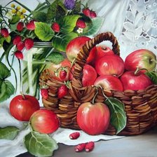 Схема вышивки «Яблоки»