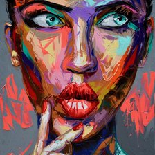 Схема вышивки «Девушка»