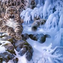 Схема вышивки «Ирбисы(часть2)»