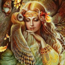 Схема вышивки «Лесная дева»